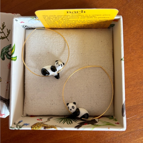 nach Bijoux Jewelry - nach Bijoux Panda Hoop Earrings